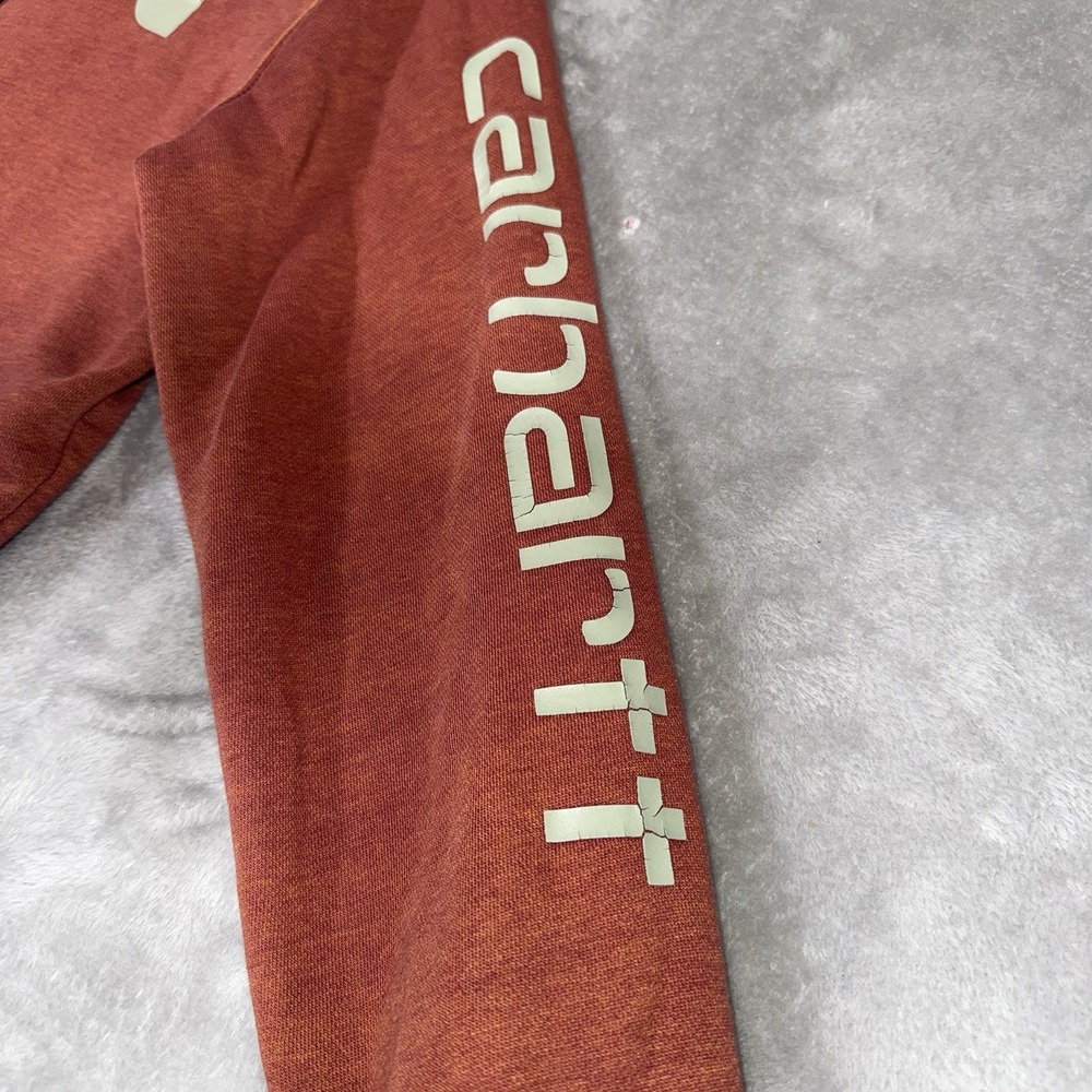Carhartt Hoodie Women's Small Orange Outdoors Western Workwear Cowgirl Casual - Picture 3 of 11